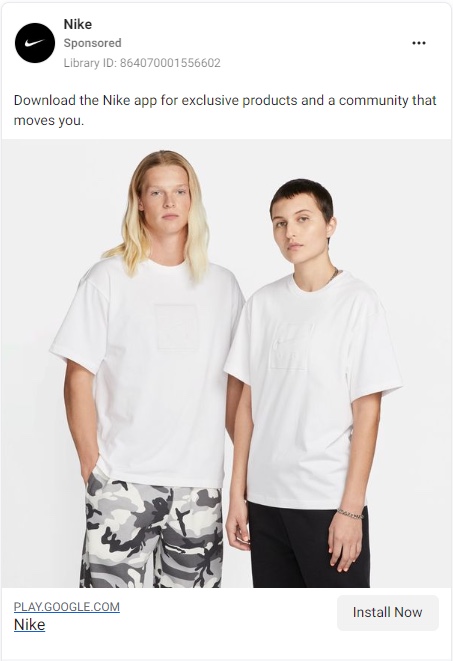 sample of facebook and instagram ads